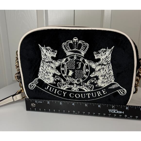 Scottie Dogs Camera Xbody Juicy Couture Crossbody Purse Black and White - NWT - Picture 3 of 16